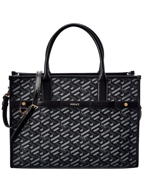 versace la greca signature tote bag|LA GRECA SIGNATURE .